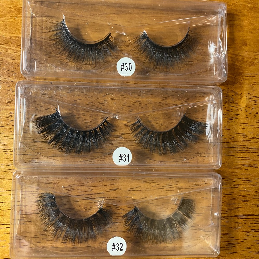 Pick 3 Pairs ✨ False Lashes Fluffy Wispy Mink - Picture 2 of 5